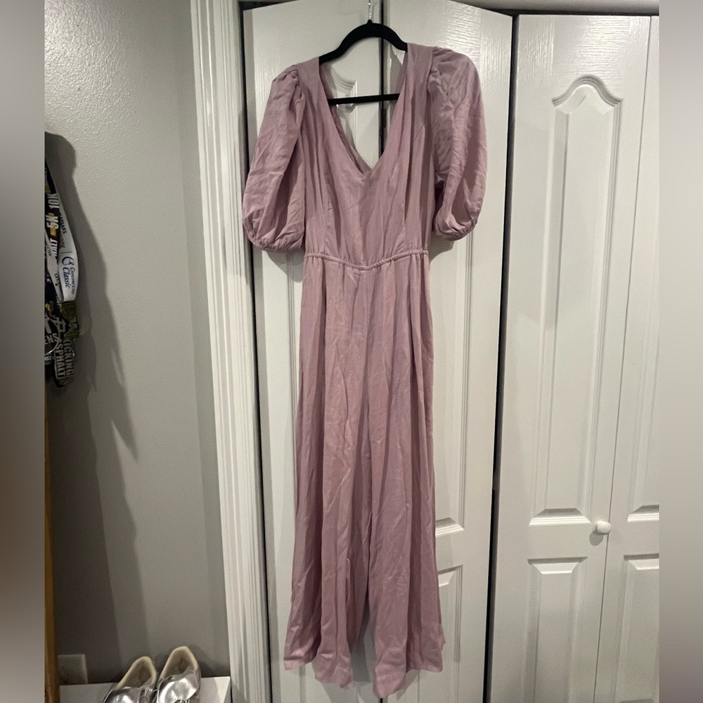 Elegant Mauve Puff Sleeve jumper